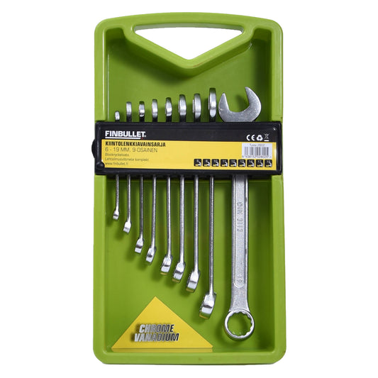 Finbullet Fixed link wrench set 9-piece 6-19 mm