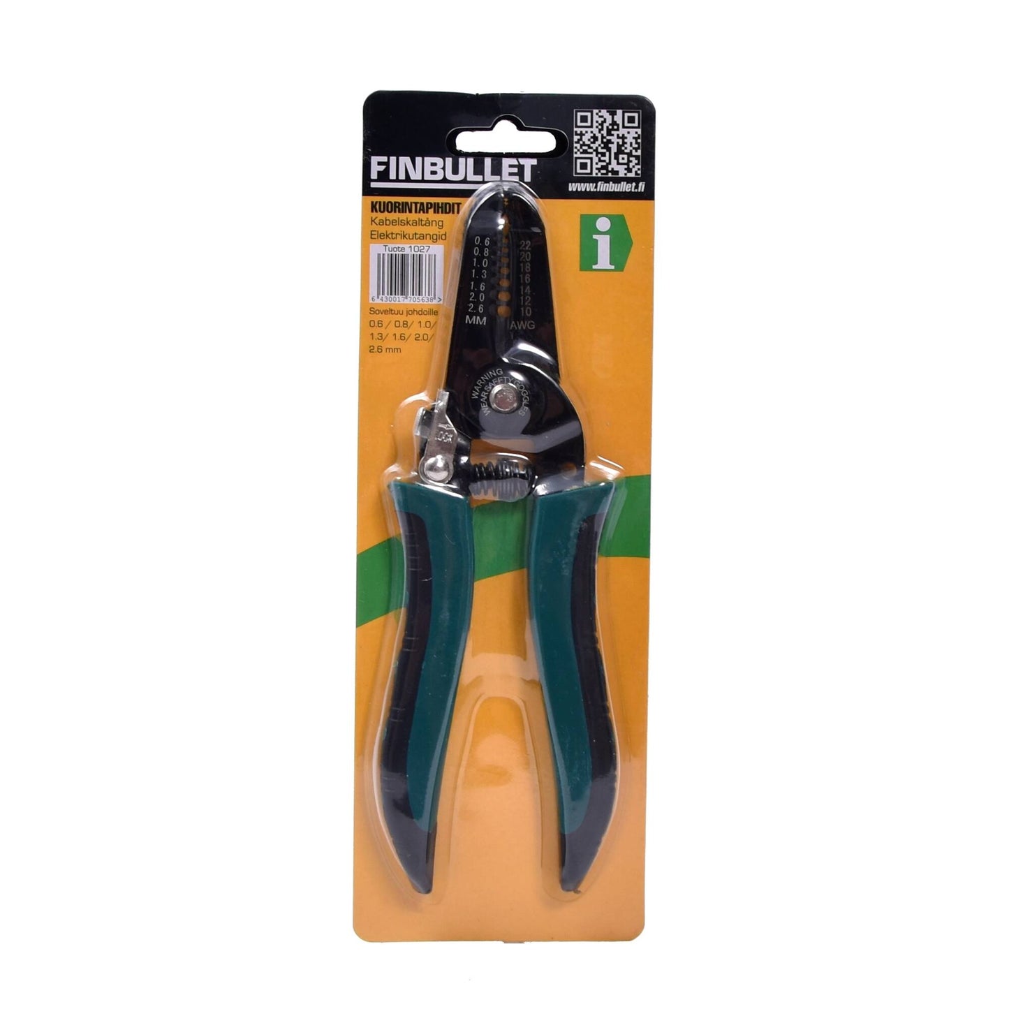 Finbullet Peeling pliers 0.6-2.6mm 9" 200mm