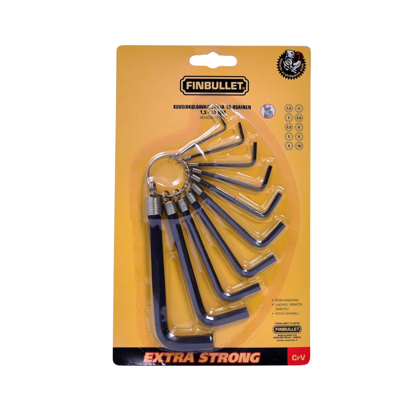 Finbullet Allen key set 10-piece 2-10mm