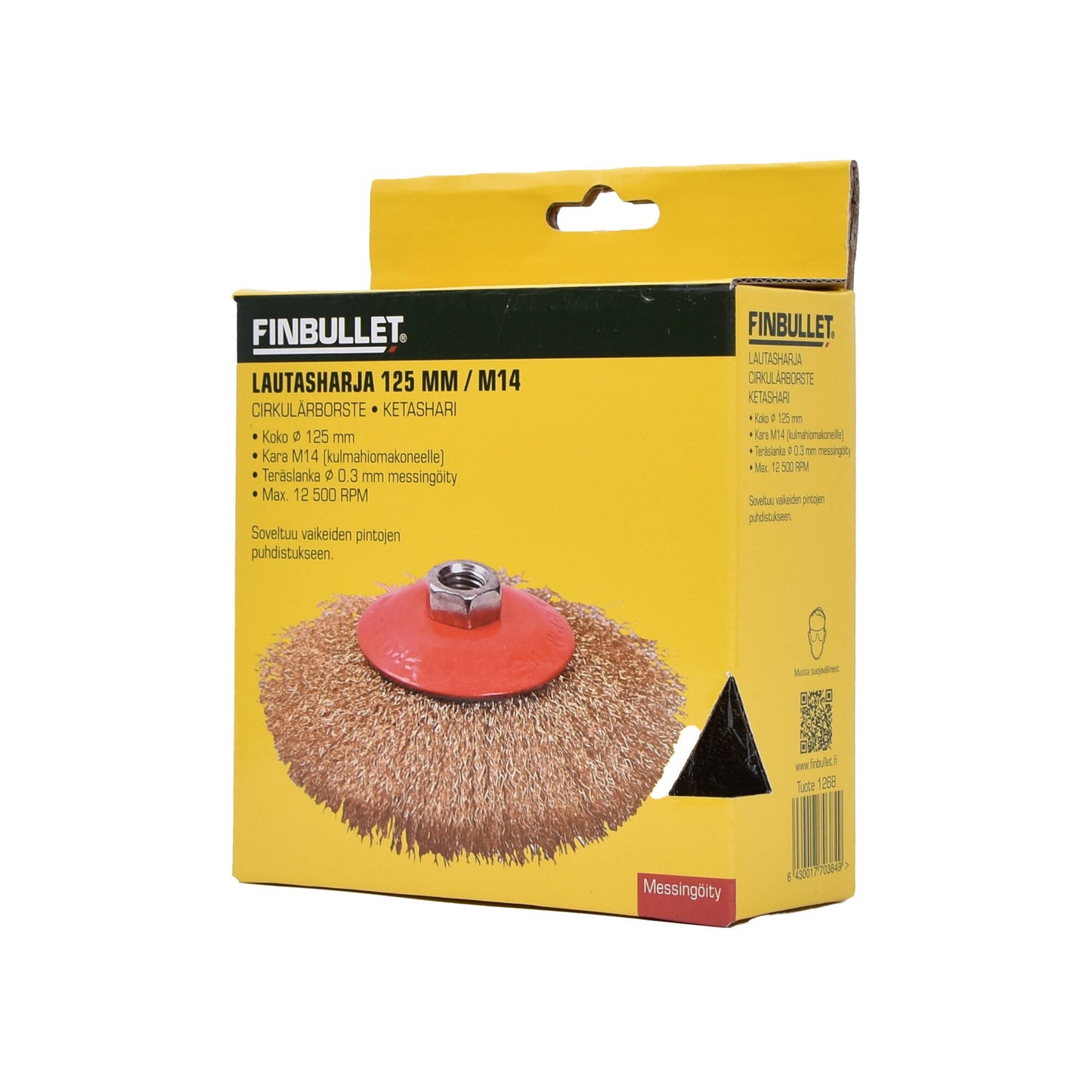 Finbullet Disc brush 125mm M14 corrugated