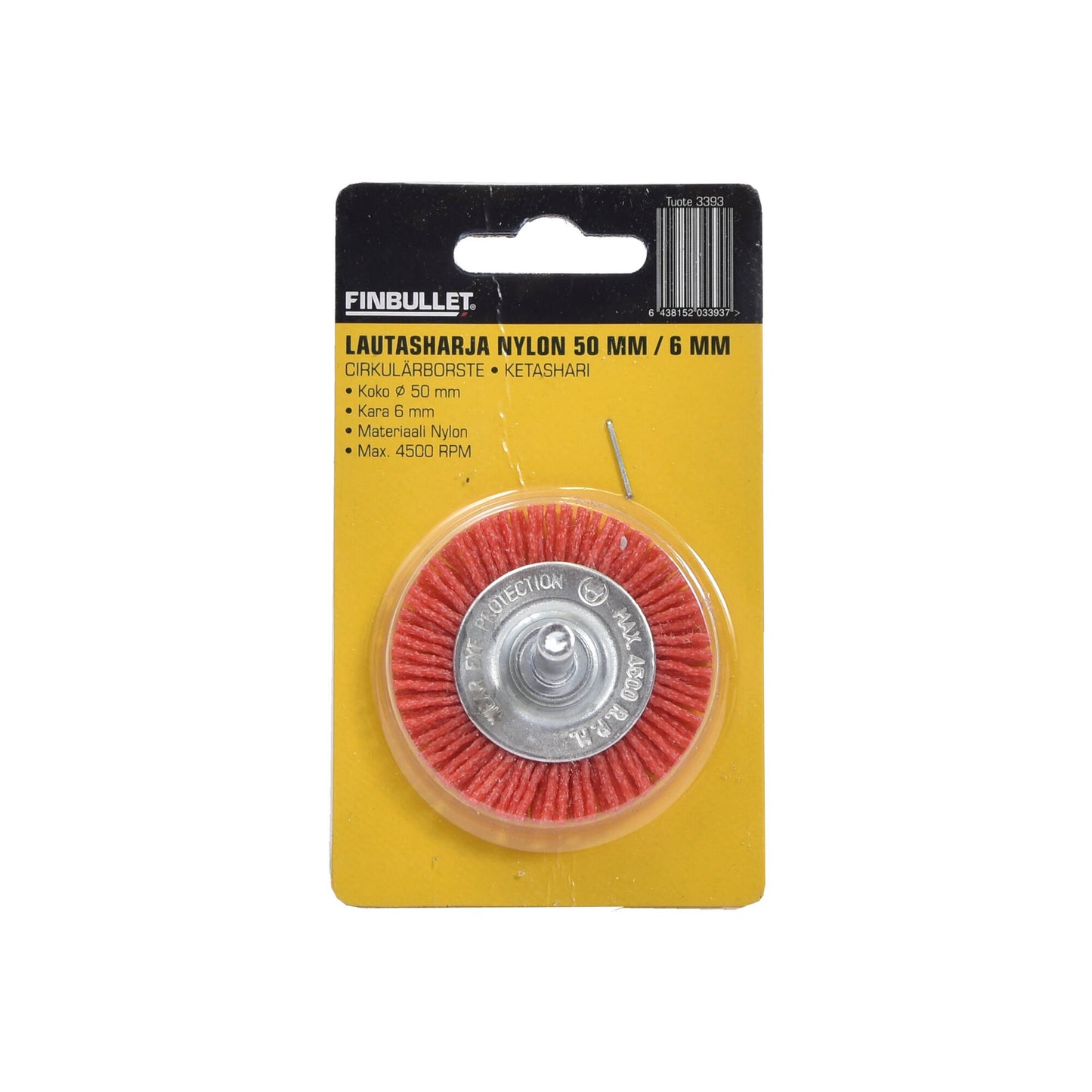Finbullet Lautasharja nylon 50mm Kara 6mm