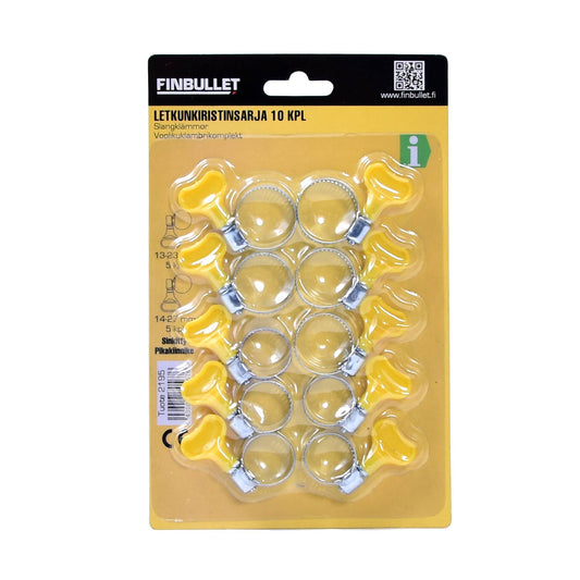 Finbullet Hose clamp set 10 pcs butterfly