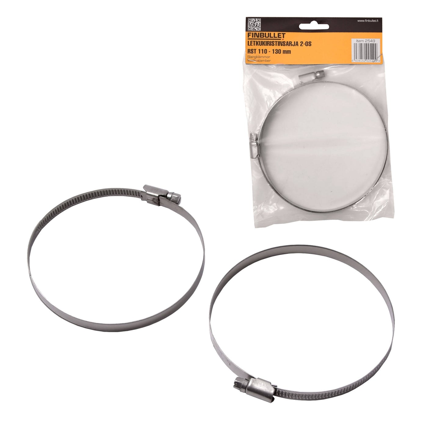 Finbullet Hose clamp set 110-130 mm