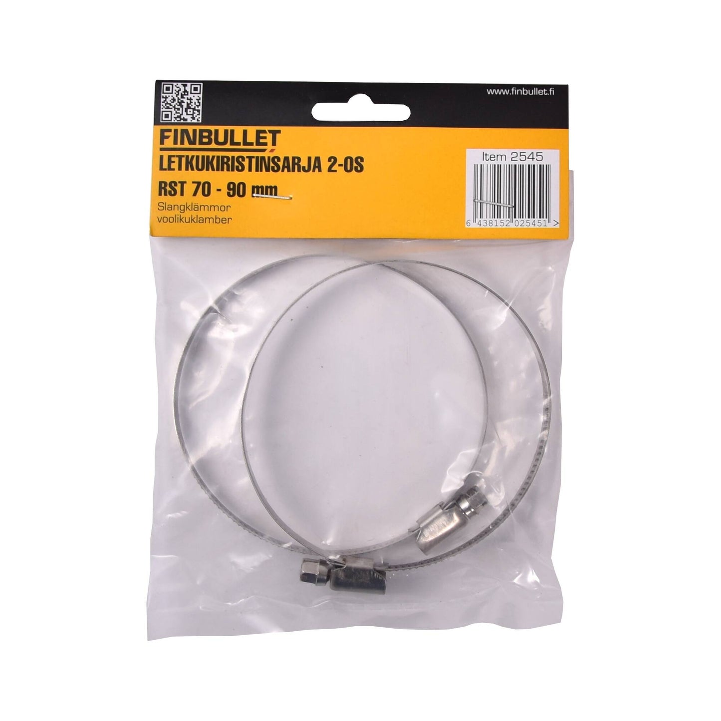 Finbullet Hose clamp set 70-90 mm