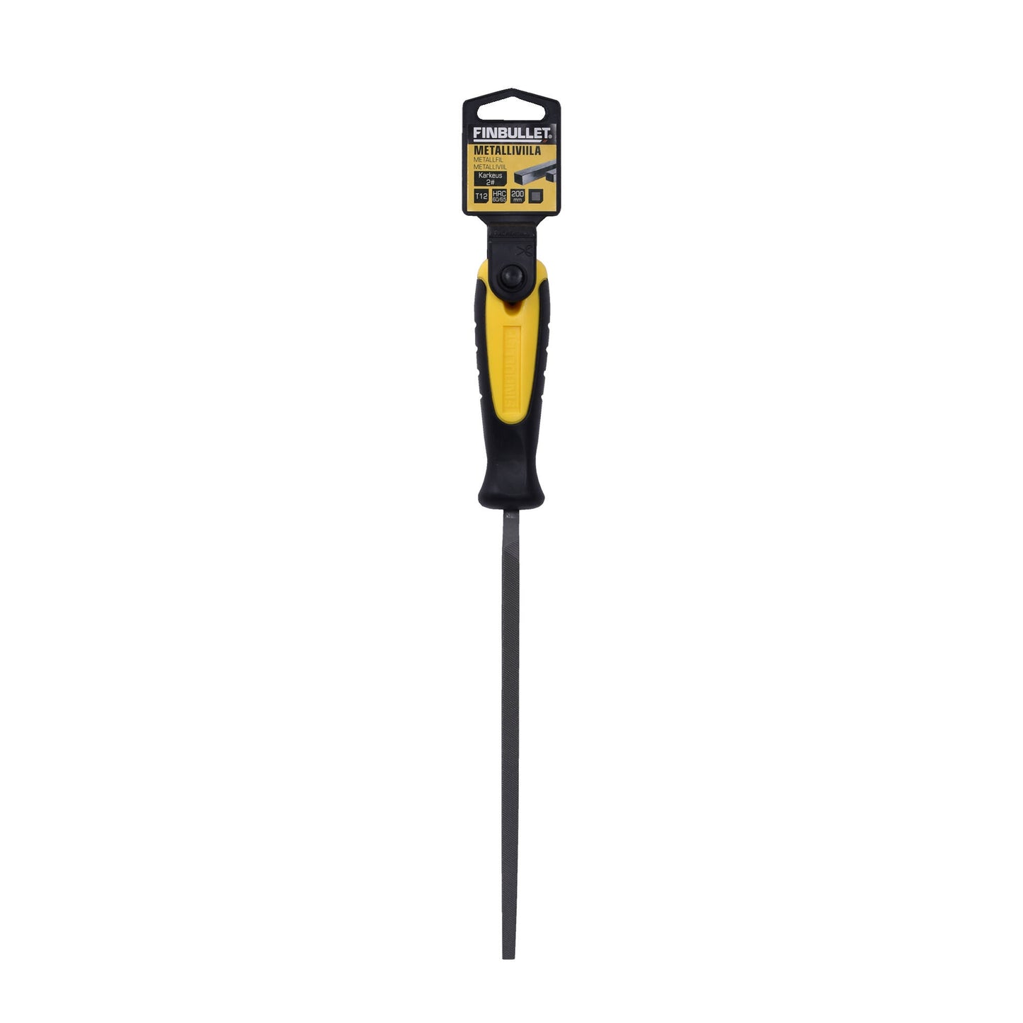 Finbullet Metalliviila 4-kulma 8" 200mm