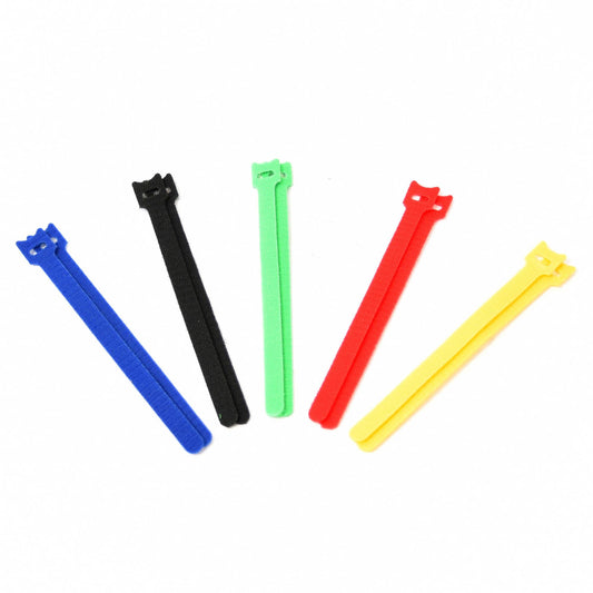 Finbullet Bundle tie burdock sticker 12x200mm 10 pcs color assortment