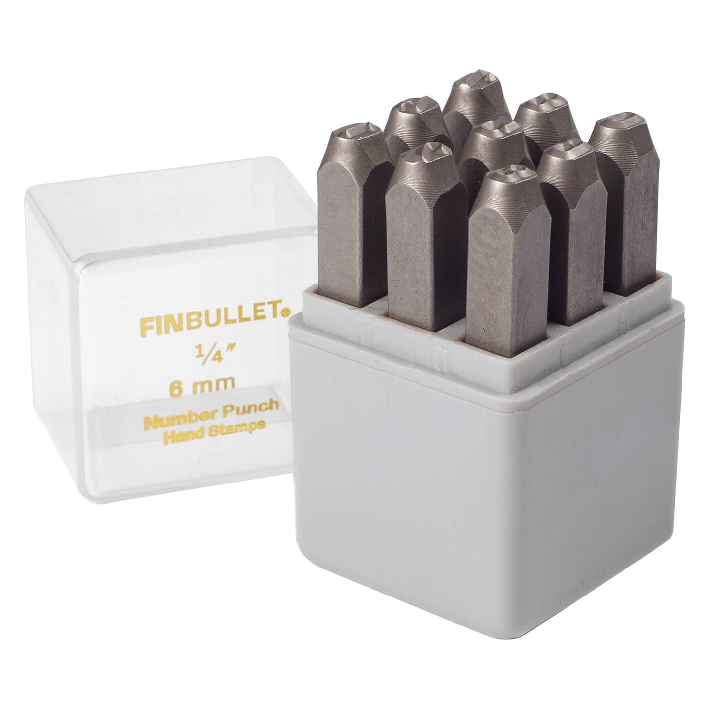 Finbullet Number punch set 6mm 9-section 0-9