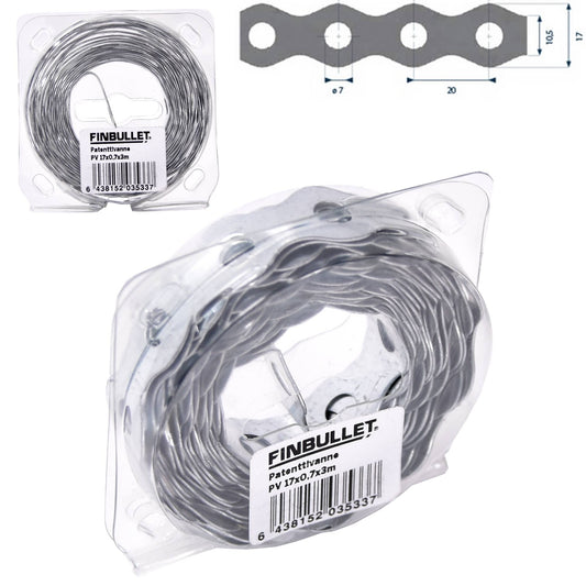 Finbullet Patenttivanne 17 mm x 0,7 mm