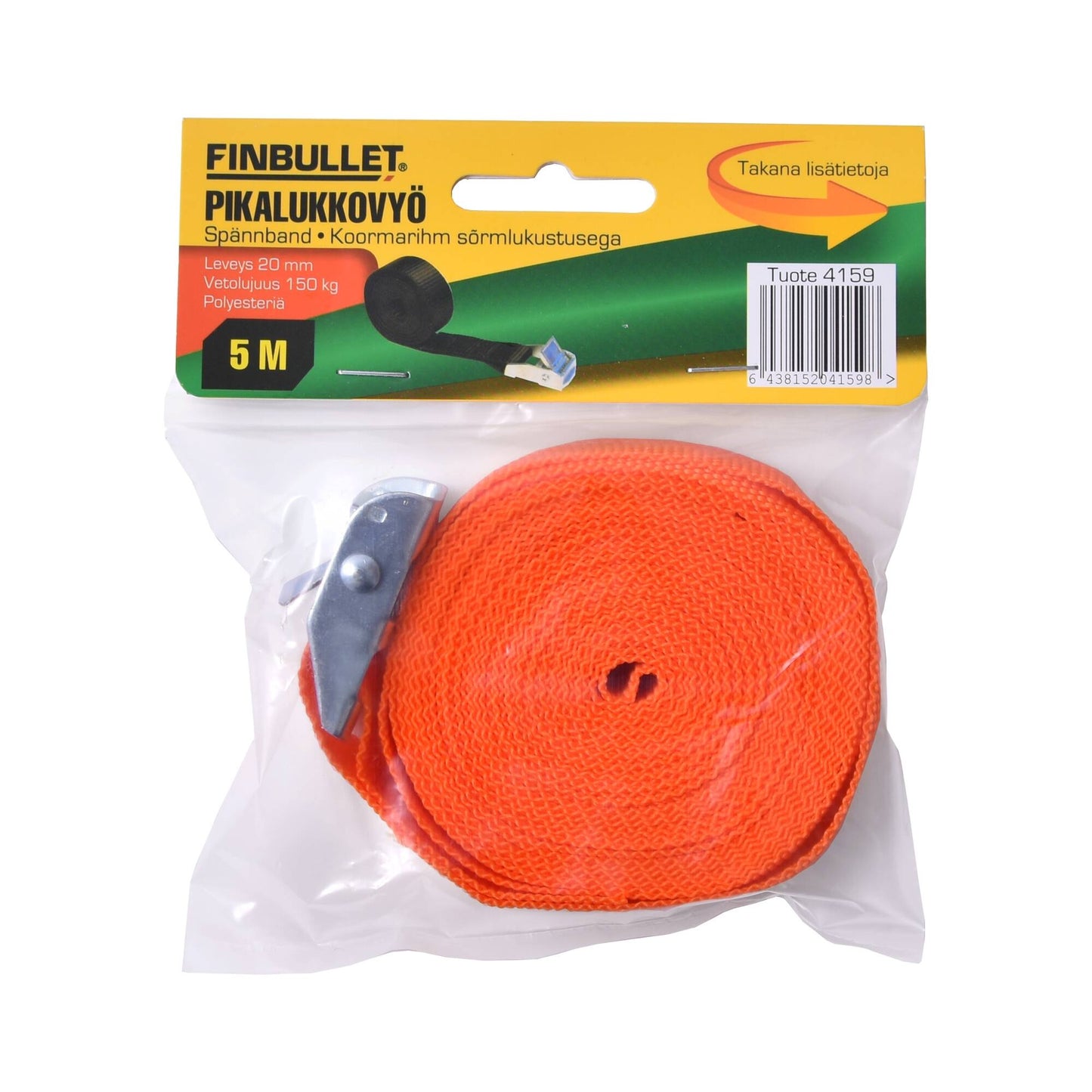 Finbullet Quick release belt 20 mm x 5 m