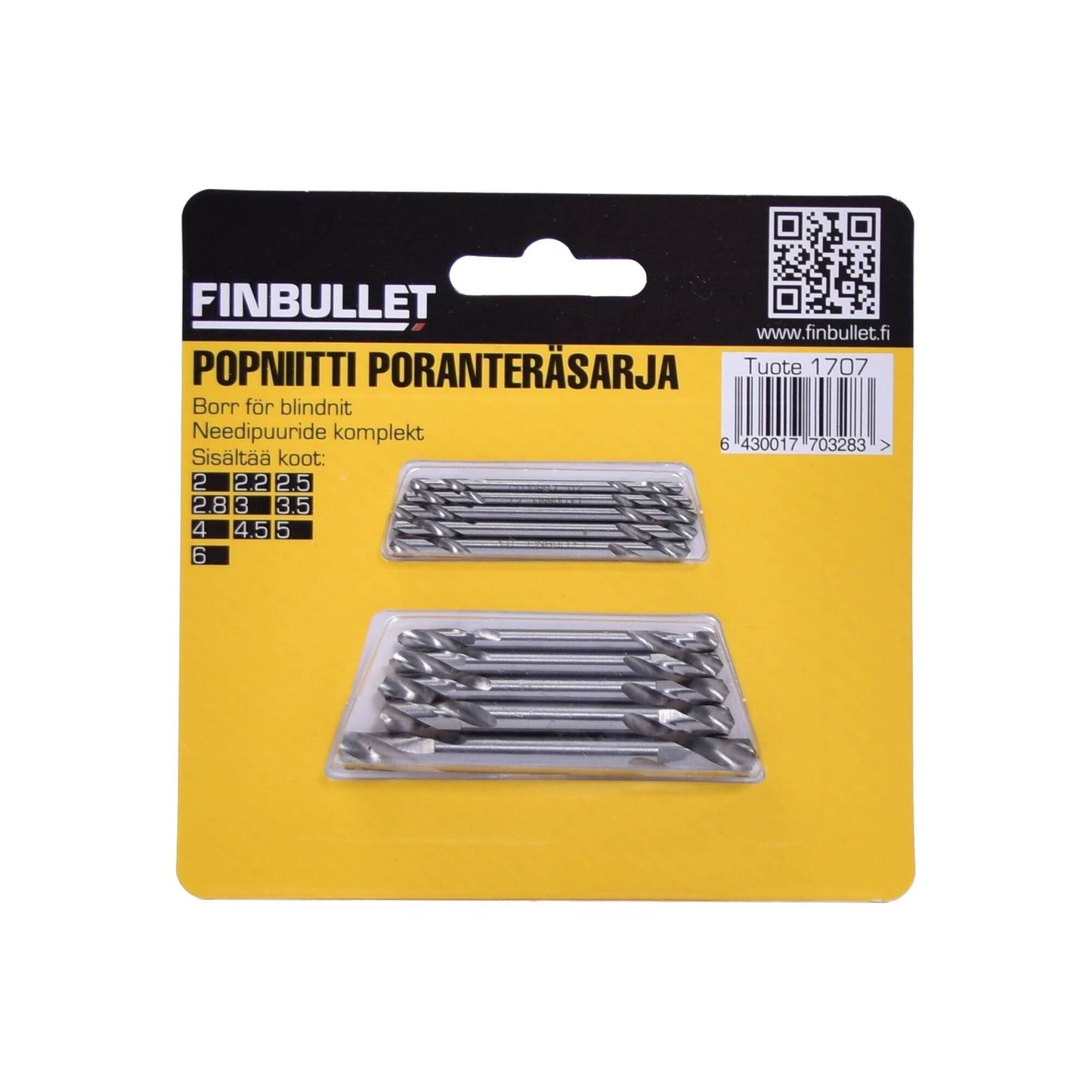 Finbullet Popniitti poranteräsarja 10-os HSS