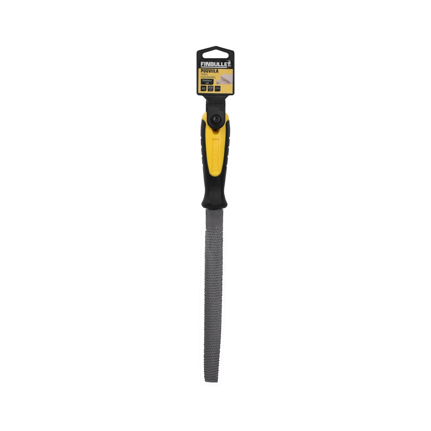 Finbullet Puuviila puolipyöreä 8" 200mm