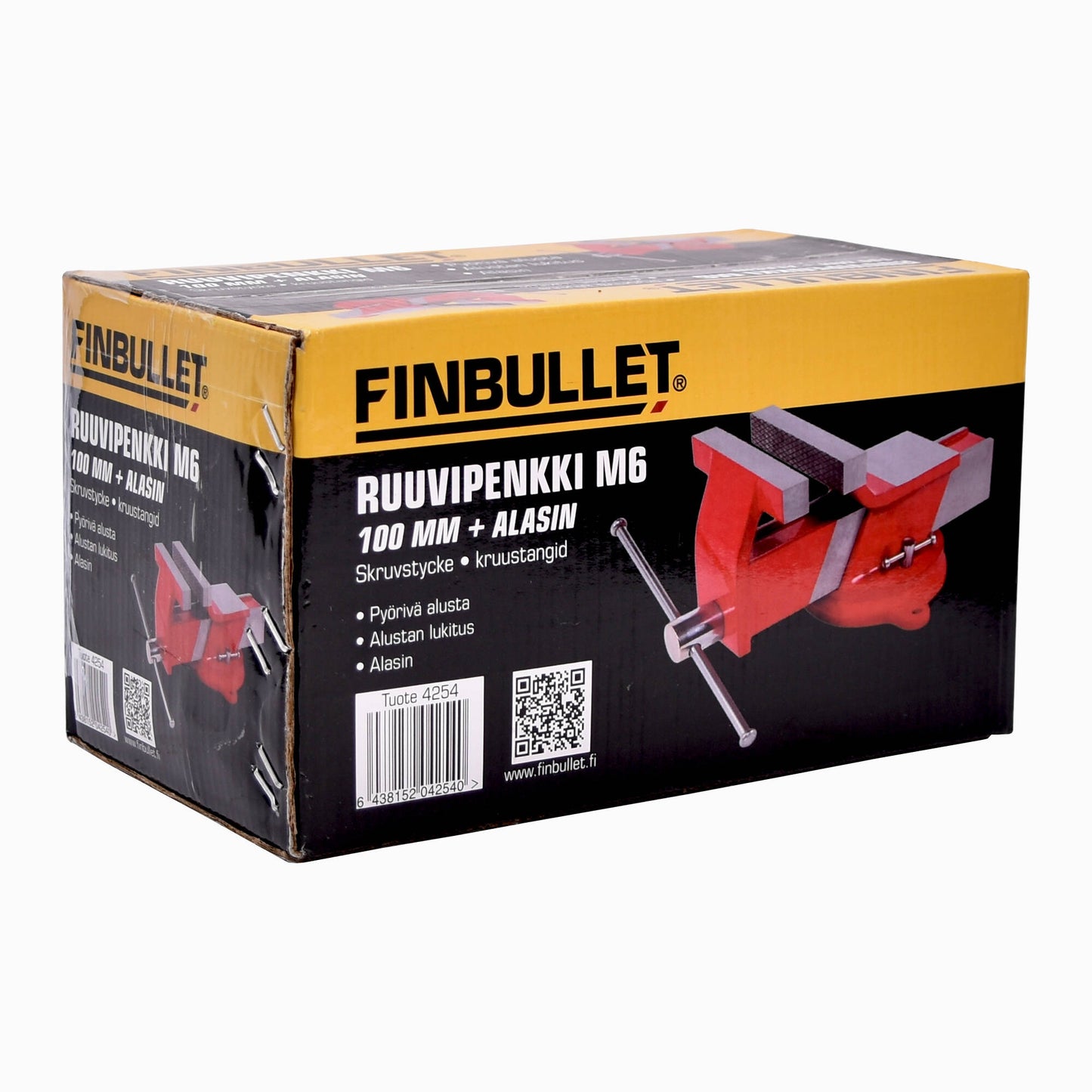 Finbullet Pyörivä ruuvipenkki 100 mm