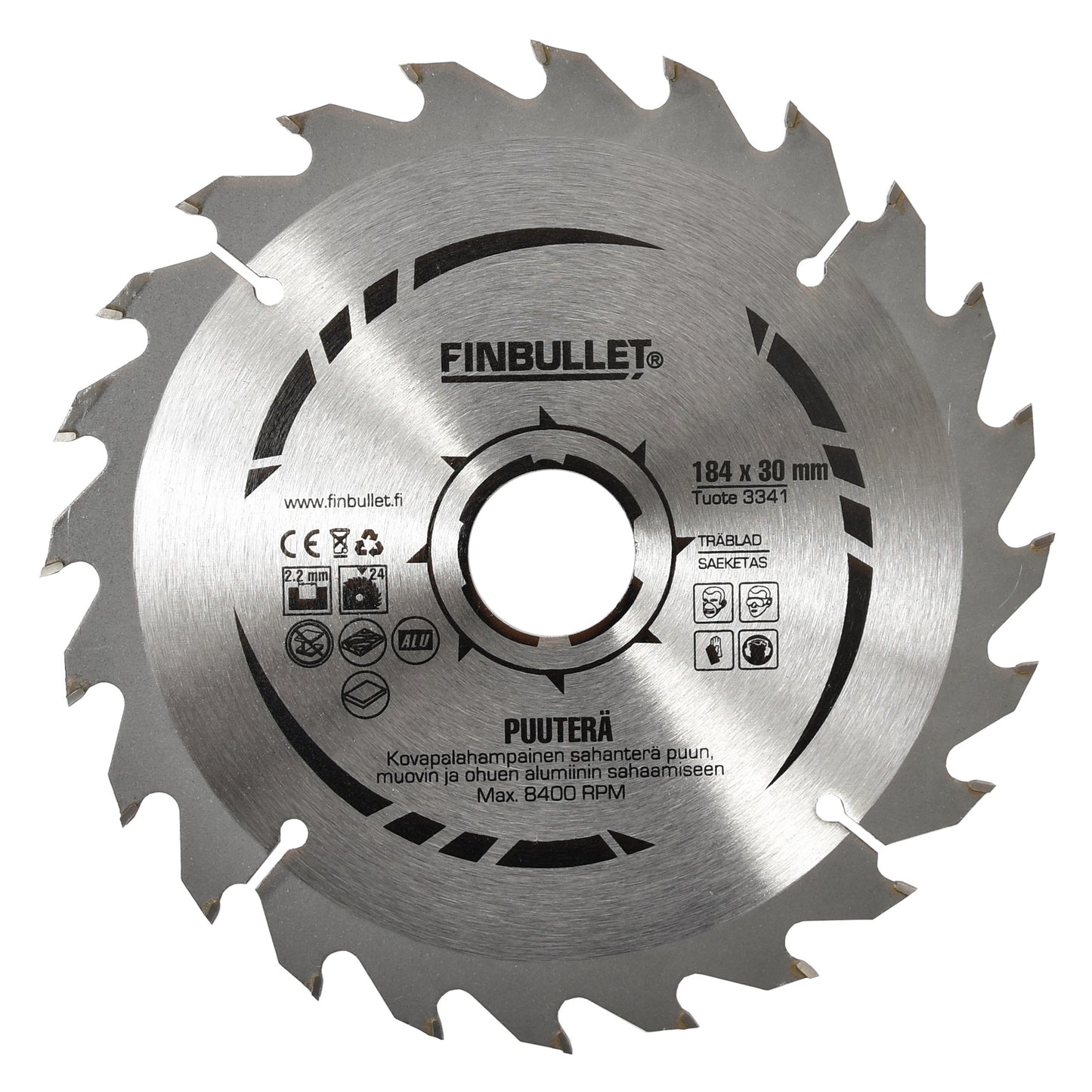 Finbullet Pyörösahanterä 184 mm 24T