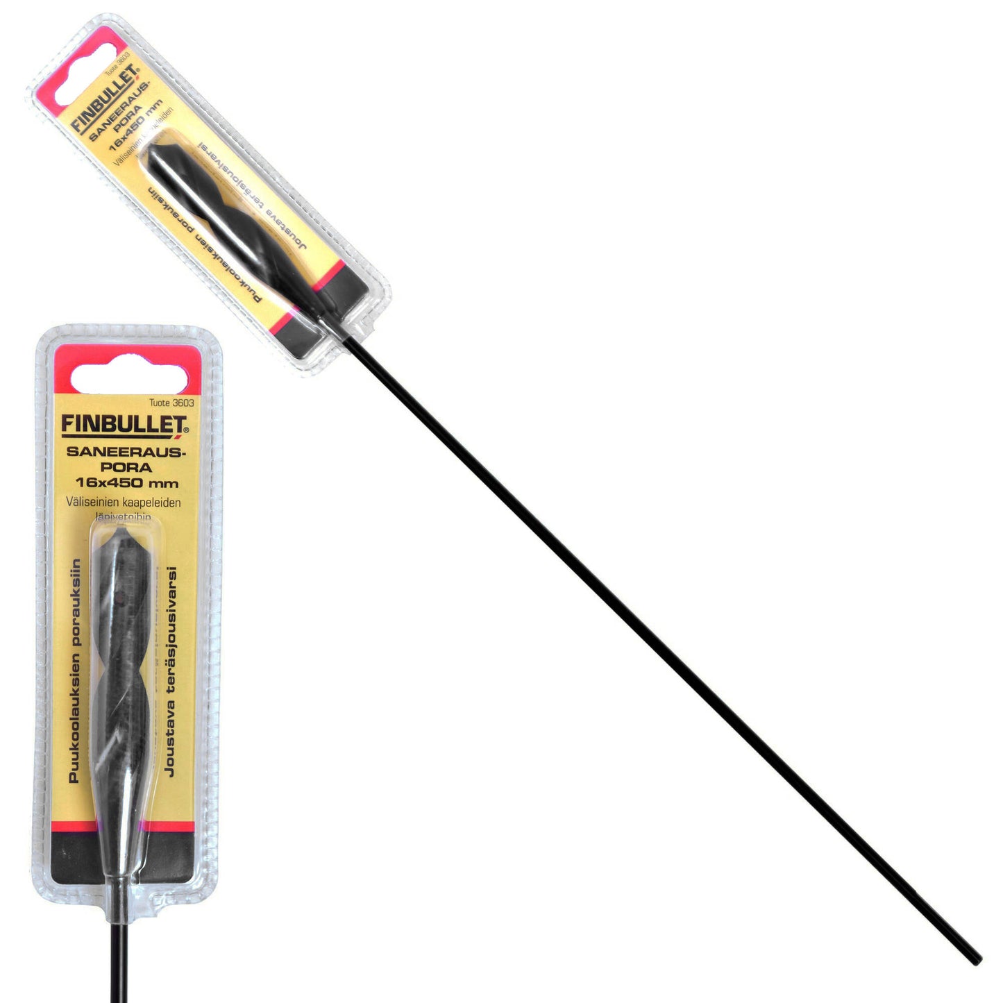 Finbullet Saneerausporanterä 16 x 450mm