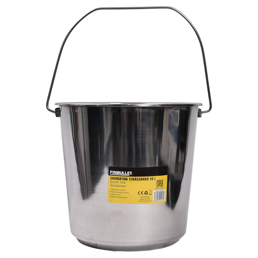 Finbullet Bucket seamless stainless steel 20L