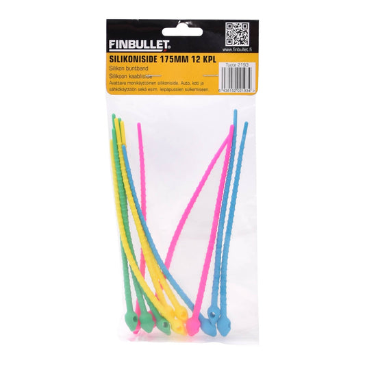 Finbullet Silicone band set 175mm 12pcs assorted colors