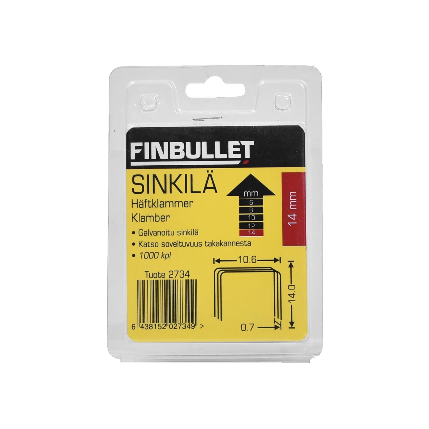 Finbullet Sinkilä #13 14mm 1000 pcs