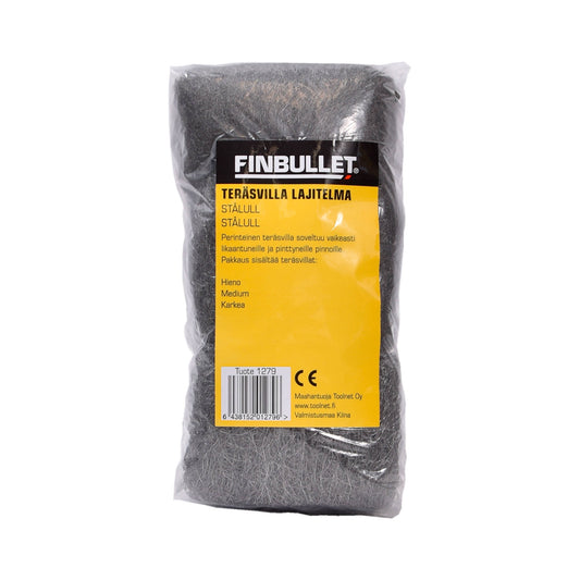 Finbullet Steel wool assortment 12 pcs