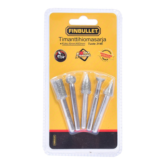 Finbullet Diamond grinding set 5-piece