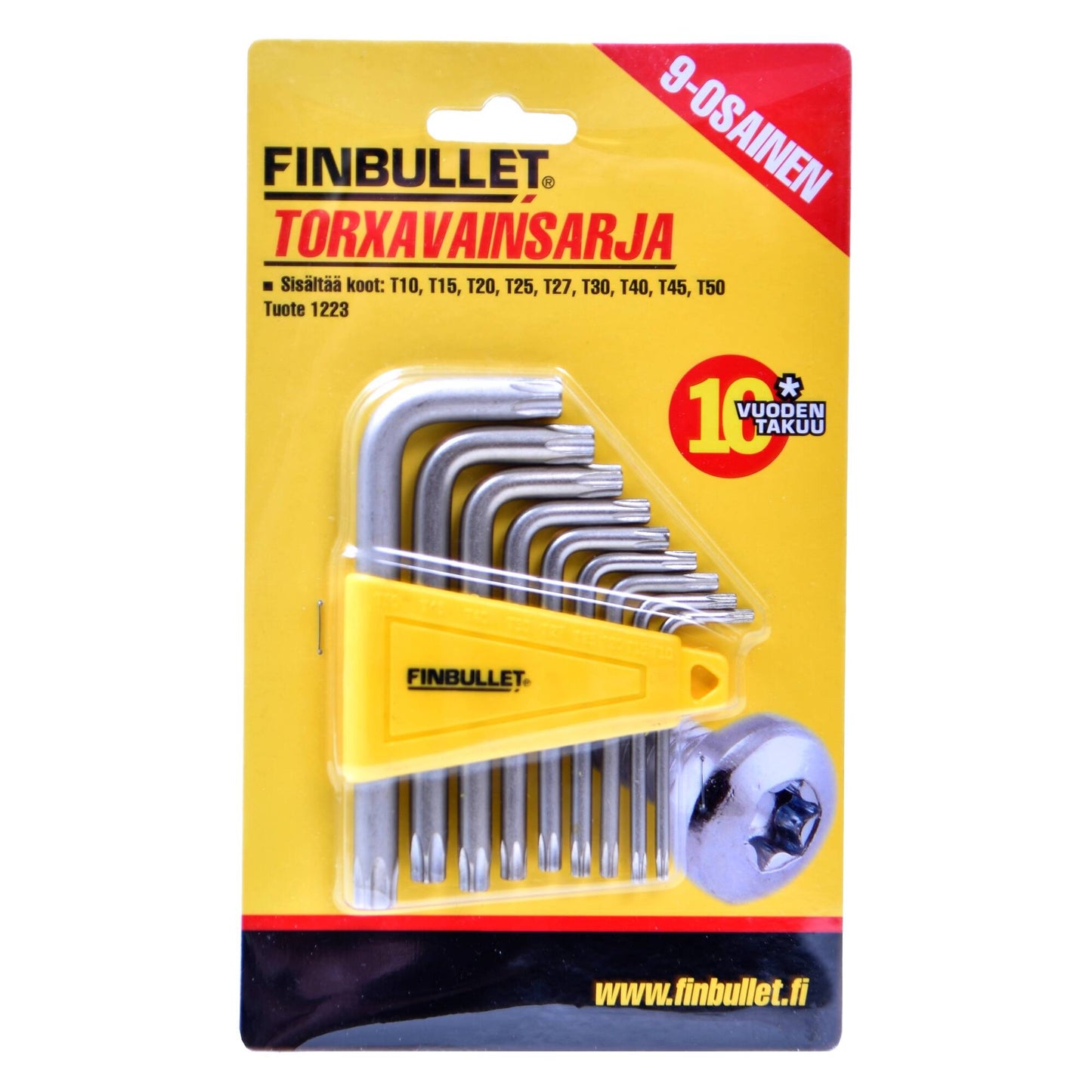 Finbullet Torx wrench set 9-part CrV