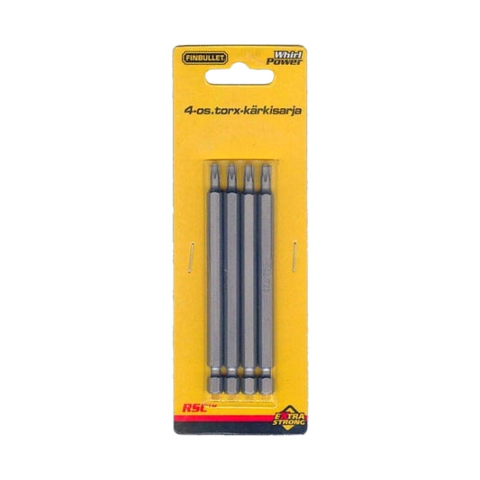Finbullet Torx bit set T20&amp;T25 100mm 4-part