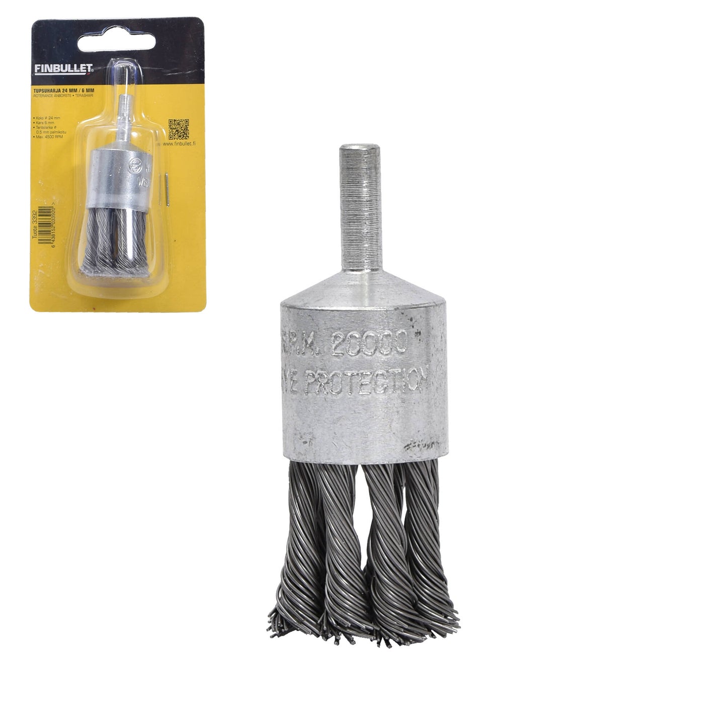 Finbullet Tassel brush for drill 24mm / 6mm