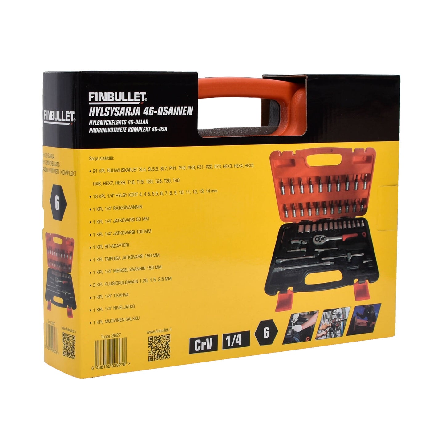 Finbullet Tool set 46-section 1/4"