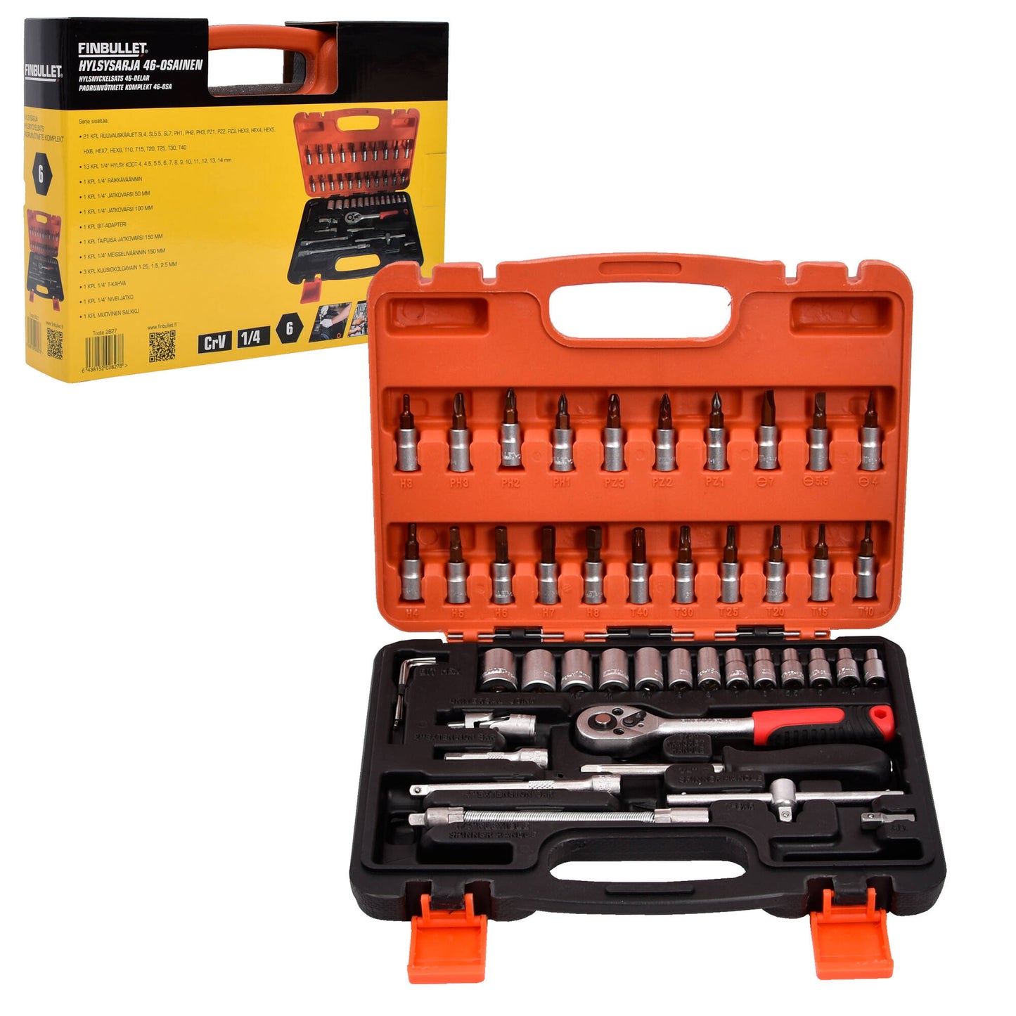 Finbullet Tool set 46-section 1/4"