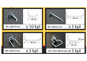 Finbullet Tool wall spike set 25 pcs