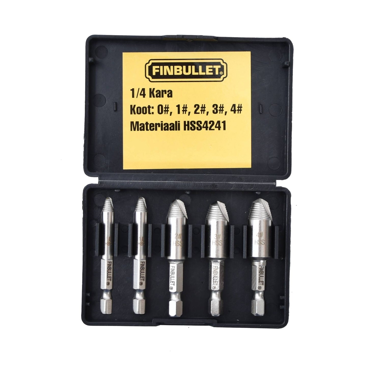 Finbullet Vastakierreporasarja 1/4" 5-os