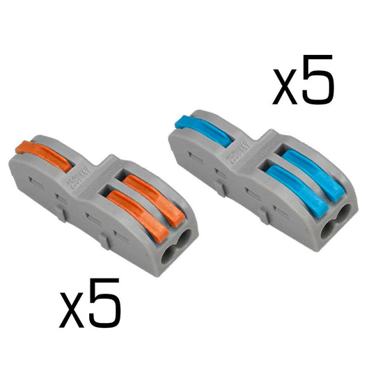 Finbullet Rocker socket connector 1-2 pole 10 pcs