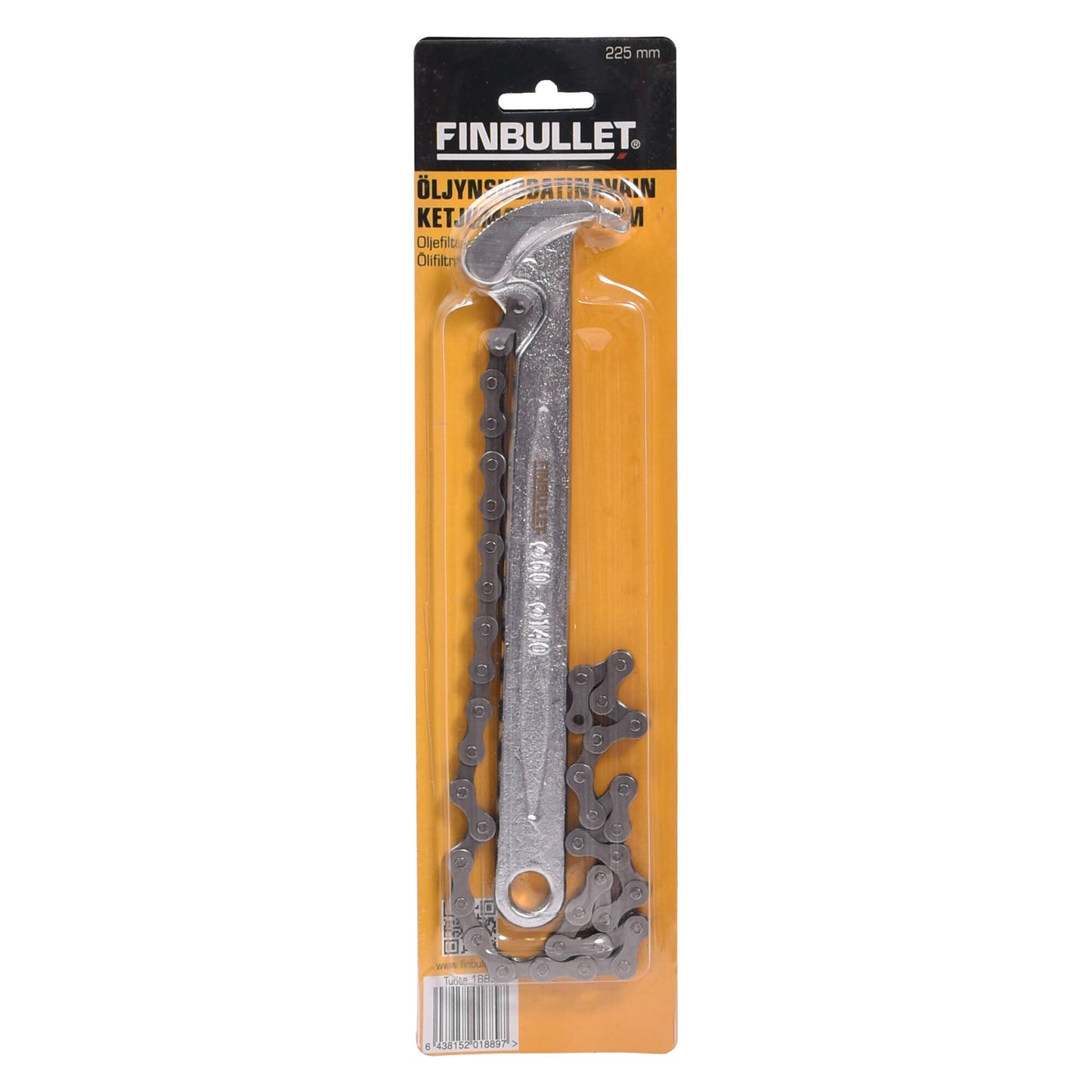 Finbullet Oil filter wrench with chain 225mm