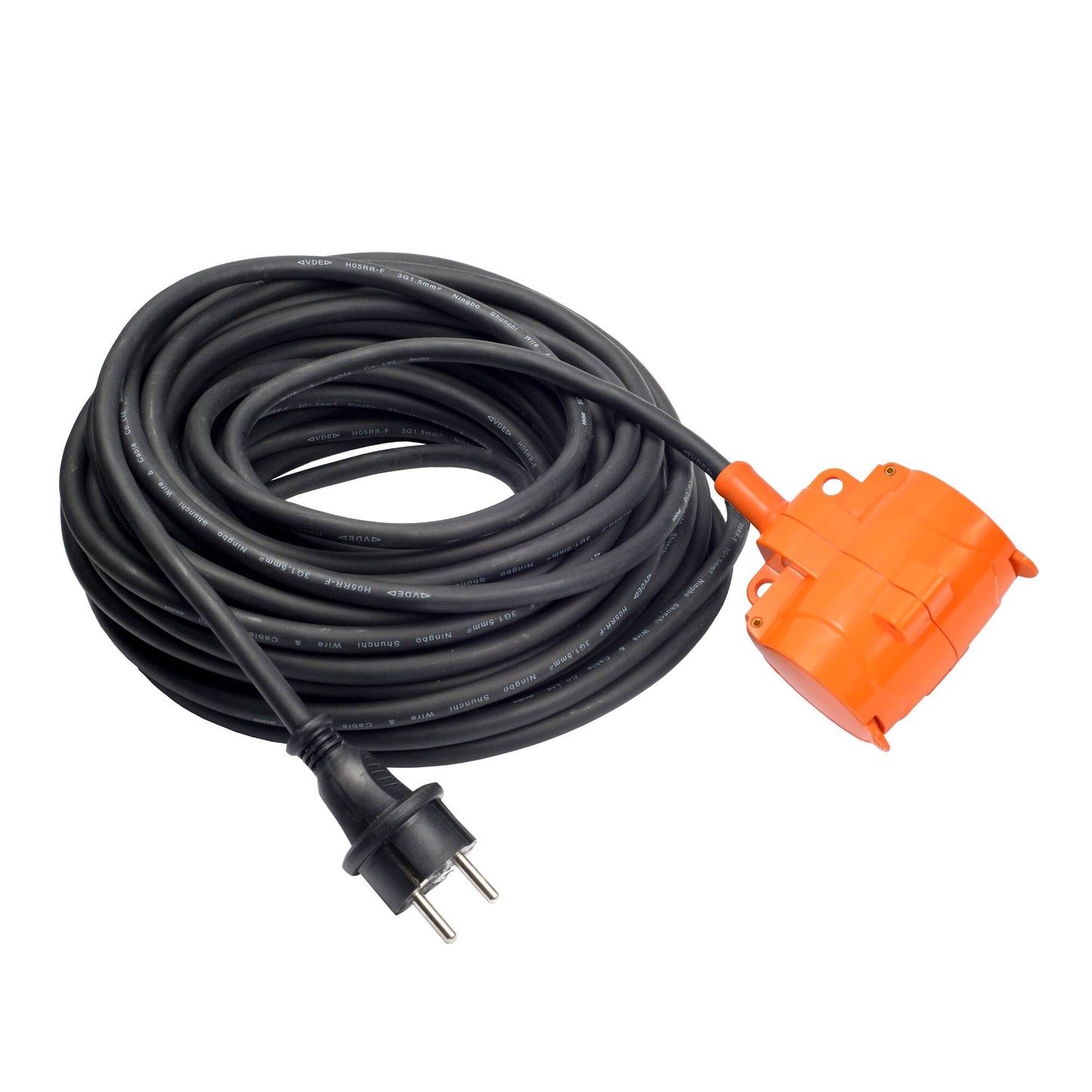 Kempten Extension cord 10 m, 3 x 2.5 mm², 2-part