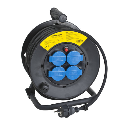 Kempten Cable reel 25 m, 3 x 1.5mm²