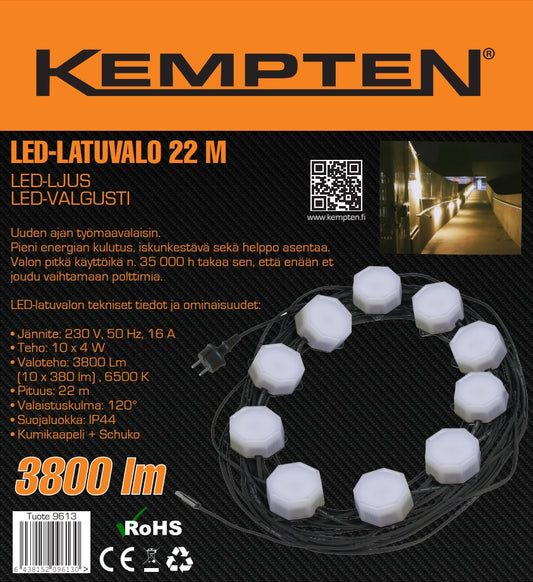 Kempte LED track light 22 m