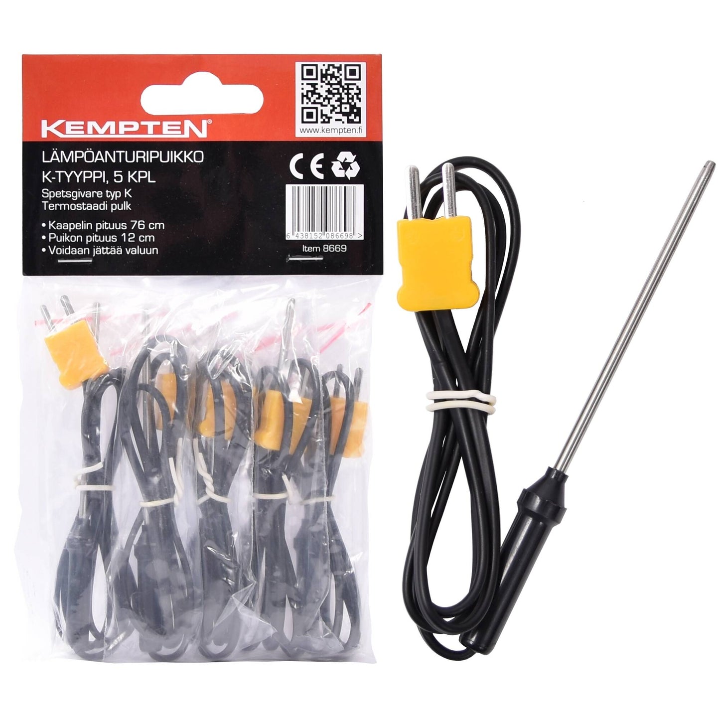 Kempten Heat sensor stick K-type 5 pcs