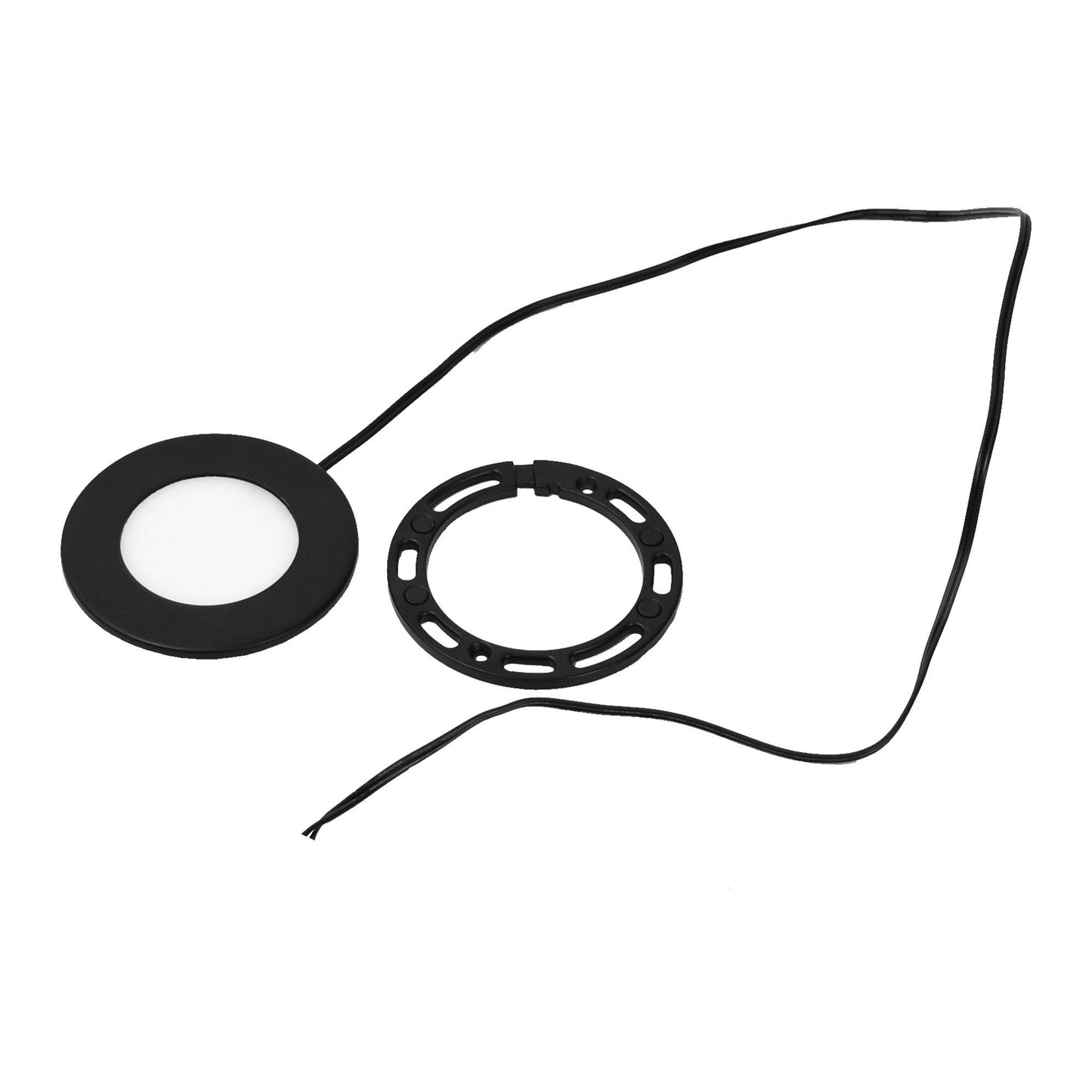 LED-alasvalo 12V 76x7 mm 3000K Musta