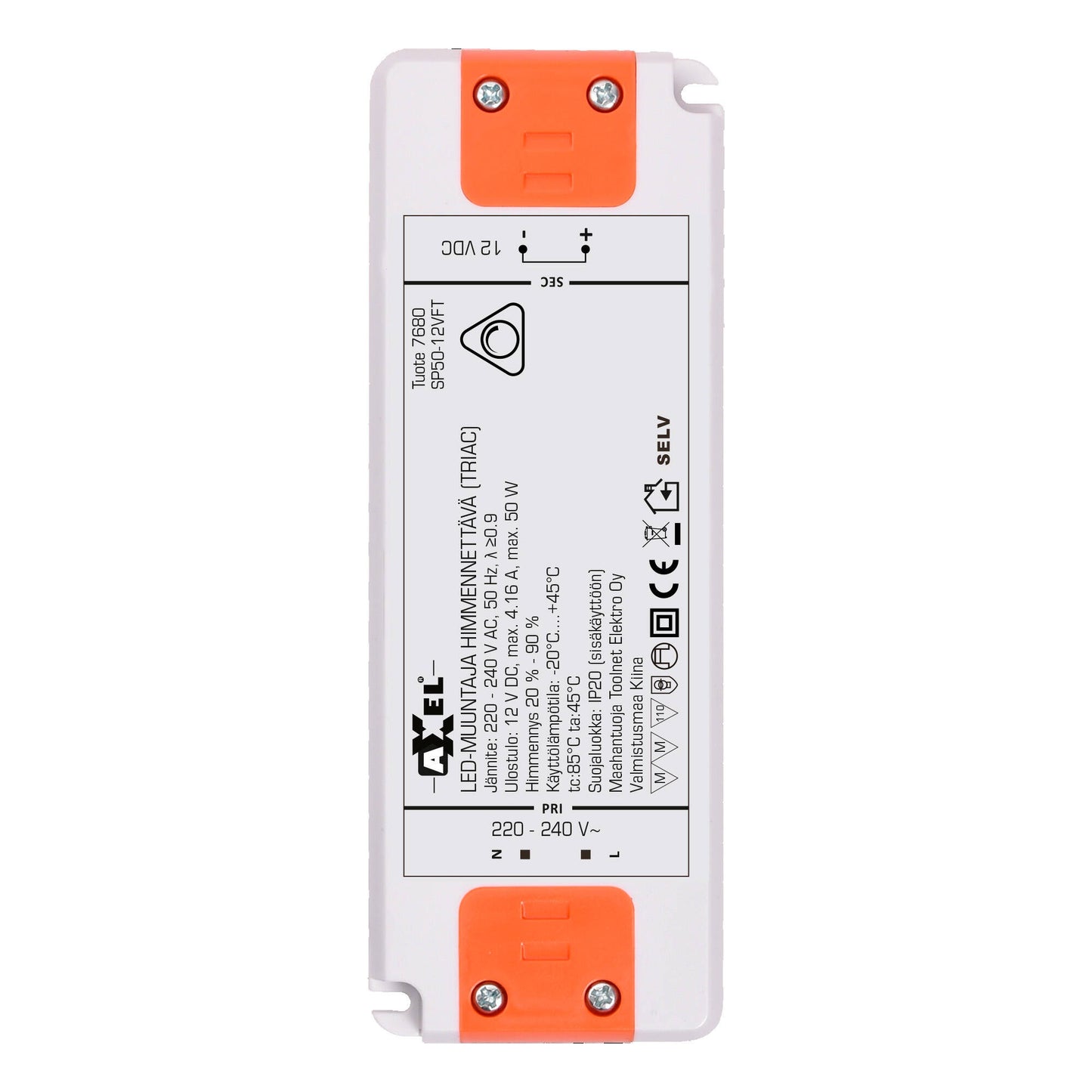 LED transformer 50 W TRIAC