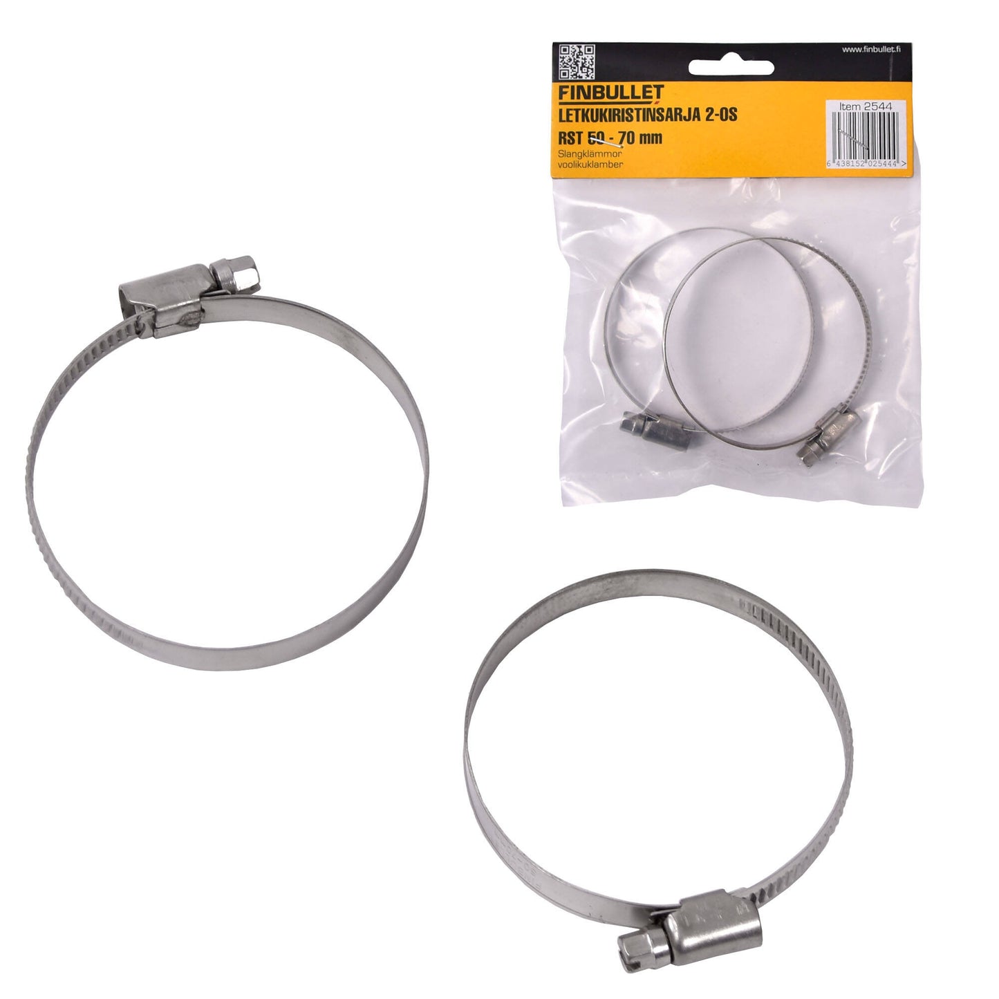 Finbullet Hose clamp set 50-70 mm