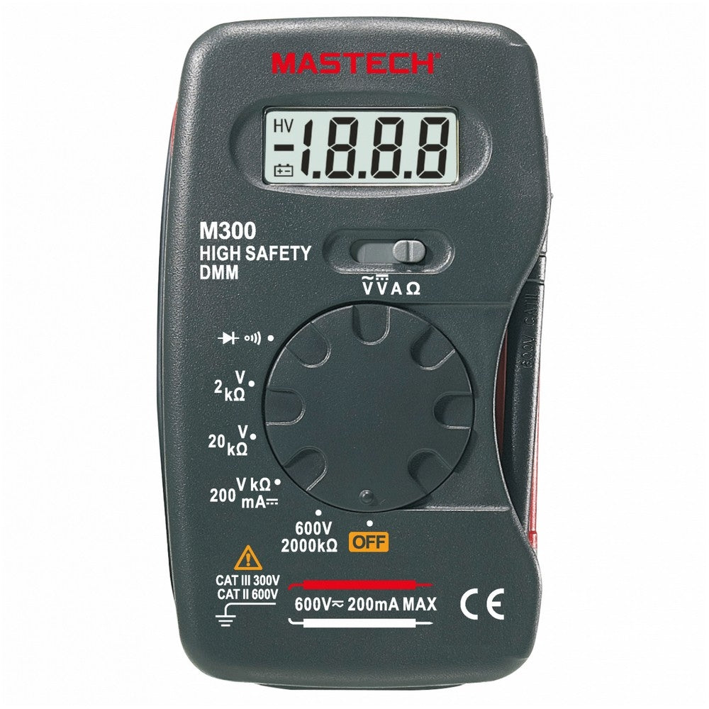 Mastech Digital multimeter CAT III 300V