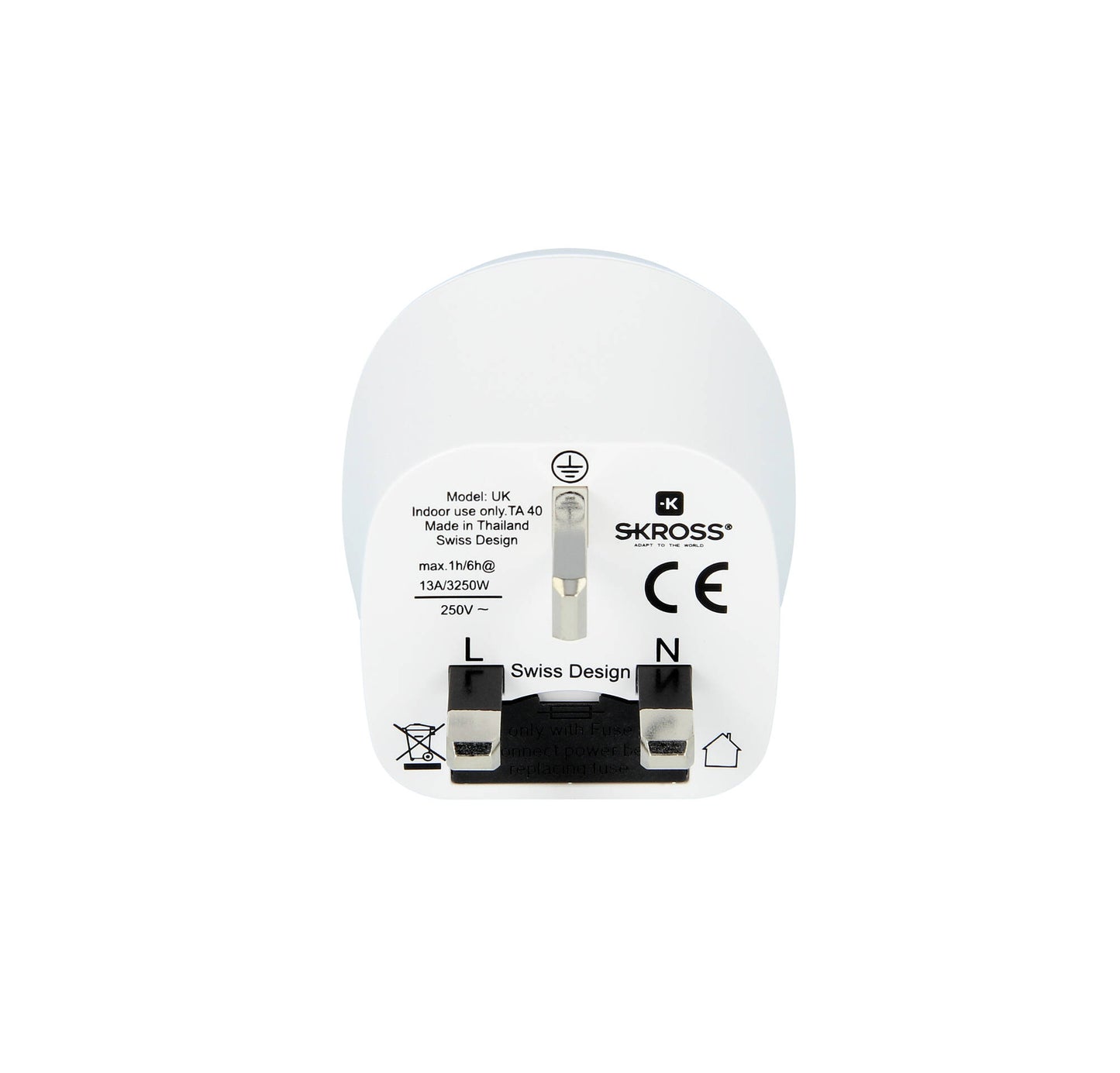 Travel adapter Europe-Great Britain 1.500230-1 BULK