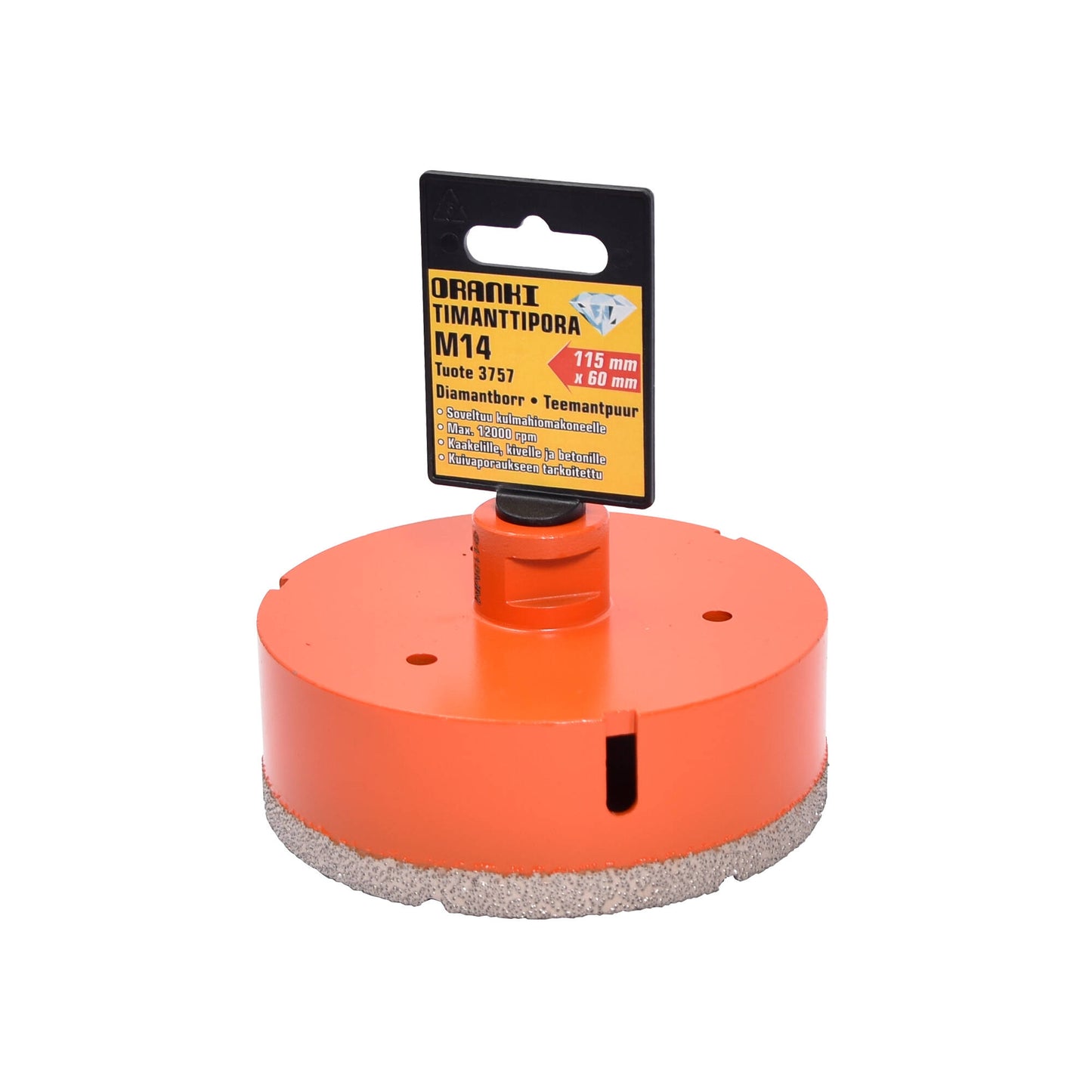 Orange Diamond drill bit 115x60mm m14