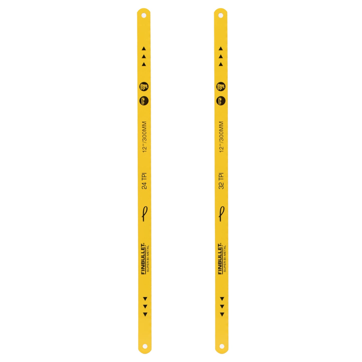 Iron handle 300 mm BI metal 2 pcs