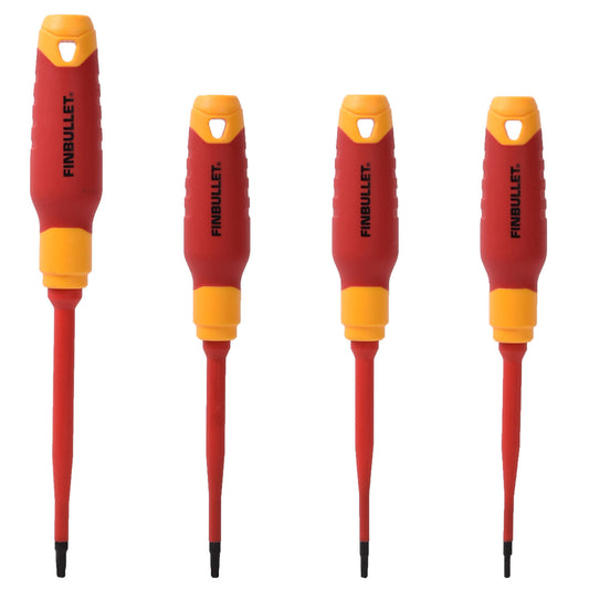 Electrician's screwdriver set 4 sizes T10 T15 T20 T25