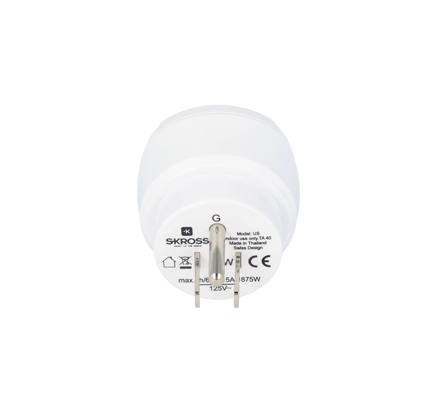 Skross Travel adapter EUR-&gt;USA, grounded