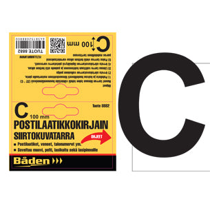 Sticker letter C, 100mm