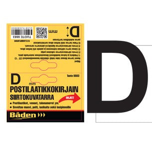 Sticker letter D, 50mm