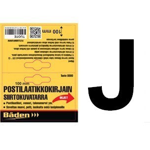 Sticker letter J, 100mm