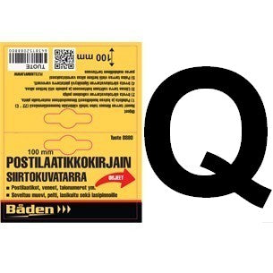 Sticker letter Q, 100mm