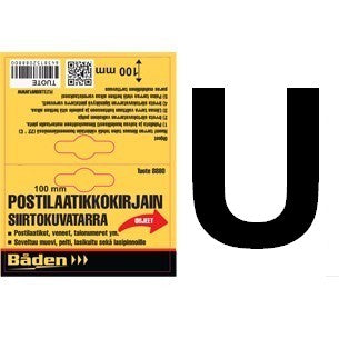 Sticker letter U, 100mm